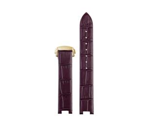 ERTYUYFG Compatible With Omega De Ville Bird's Nest 424.33/38 Lady Matic Cowhide Strap Women's Leather Watch Band Concave Interface 16mm