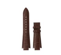 ERTYUYFG Cowhide watch strap 24x14mm Compatible With Tissot T60.1.513 Strap Belt L875/975K men's Convex End Watch foldable buckle black brown