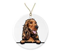 EruditeGifts Christmas Ornament - Cocker Spaniel Dog Ornament - Merry Christmas - Cocker Spaniel Keepsake Ornament Printed on Both Sides