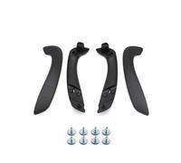ERUEUBGRM Black Carbon Fiber Front Left Or Right Door Inner Handle Cover 809600015R 197012651 for R&enault for Fluence for Megane 3 2008-2016 Interior Door Handles(Black Assembly 4PCS)