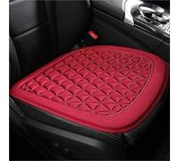ERUEUBGRM Breathable Fabric Car Seat Cover Universal Car Seat Cushion Interior Door Handles(Red square pad)