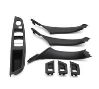 ERUEUBGRM LHD Car Inner Passenger Door Panel Handle Pull Trim Cover 51417225865 for B&MW 5 Series F10 F11 F18 2010-2017 520 523 525 528 530 Interior Door Handles(LHD Black 7pcs)