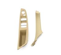 ERUEUBGRM LHD Car Inner Passenger Door Panel Handle Pull Trim Cover 51417225865 for B&MW 5 Series F10 F11 F18 2010-2017 520 523 525 528 530 Interior Door Handles(LHD Beige 2pcs)