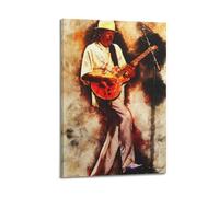 ERUGBKL Carlos Santana Poster17 Poster Decorative Painting Canvas Wall Posters And Art Picture Print Modern Family Bedroom Decor Posters 08x12inch(20x30cm)