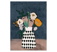 Erum Khalili Moody Floral II Print (40cm x 30cm) (Multicoloured)