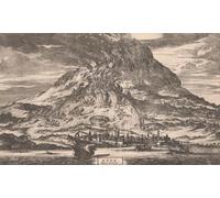 Eruption of Mt. Etna volcano Sicily Italy in 1726. After an 18th century work by an anonymous artist. Poster Print by Ken Welsh (18 x 11)