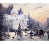ERUZO 5D Children Diamond Painting Set T.Kinkade Artwork Landscape House Poster Home Decor Gift 40x50cm