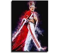 ERUZO 5D Diamond Painting Diamond Pictures for Adults and Children Freddie Mercury Queen Picture DIY Cross Stitch Arts Craft Crystal Rhinestone Embroidery30x40cm