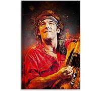 ERUZO 5D Diamond Painting Diamond Pictures for Adults and Children Poster by Bruce Springsteen Guitar Singer High-end DIY Cross Stitch Arts Craft 40x50cm
