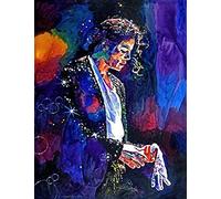 ERUZO 5D Diamond Painting Kits Michael Jackson Full Drill Rhinestone Diamond Embroidery Craft for Home Wall Decor 50x60cm