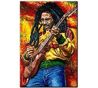 ERUZO 5D DIY Diamond Embroidery 5D Diamond Painting Bob Marley Cross Stitch Pictures Rhinestone Mosaic Decoration 40x50cm