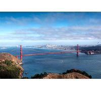 ERUZO 5D DIY Round Diamond Painting San Francisco Golden Gate Bridge Set Art Home Decoration40X40CM