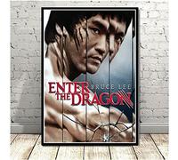 ERUZO Adult 5D Diamond Painting Set Bruce Lee Kung Fu King Actor Retro Wall Art Art Crafts for Home Wall Decoration 40x50cm