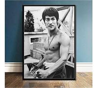 ERUZO Adult 5D Diamond Painting Set Bruce Lee Kung Fu King Actor Retro Wall Art Art Crafts for Home Wall Decoration 50x60cm
