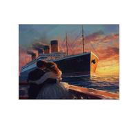 ERUZO Diamond Painting Kits for Adults Titanic 5D Diamond Art for Beginners, Gem Art Kits for Adults for Home Wall Decor40x40cm