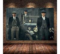 ERUZO Diamond Painting Round Diamond Painting Peaky Blinders Mosaic Rhinestone Embroidery Cross Stitch Home Decor40x40cm