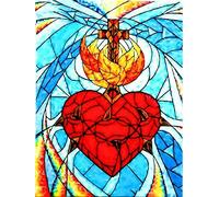 ERUZO DIY 5D Diamond Painting Embroidery Cross Christian Diamond Painting Cross Stitch Rhinestone Mosaic Decoration Home Gift30x40cm