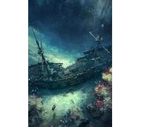 ERUZO DIY 5d Diamond Painting Embroidery Ship Diamond Painting Cross Stitch Rhinestone Mosaic Decoration Home Gift40x50cm