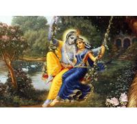 ERUZO DIY 5D Diamond Painting Kit Hindu Goddess Radha and Krishna Spiritual Art Love Meditation Divine Love Full Round Diamond Rhinestone Crystal Embroidery Art Crafts Home Wall Decor40x50cm