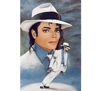 ERUZO Michael Jackson Classic Move 5D Diamond Painting Embroidery Cross Stitch Kits Cross Stitch Kit Mosaic Home Craft Decoration40x40cm