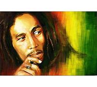 ERUZO Round Drill 5D DIY Diamond Painting Reggae Bob Marley Singer 3D Embroidery 5D Home Decor 40x50cm