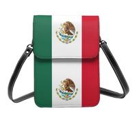 ervcnhu Flag Of Mexico Print Small Phone Bag Soft Crossbody Bag With Magnetic Buckle For Women Daily Outdoor Use