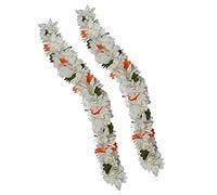 Ervio Gajra Hair Artificial Juda Accessories for Women Flower Garland Mogra White Pack of 2