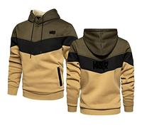 ERWAAD Mens Hoody for Linkin Park Print Soft Casual Hooded Sweatshirt Top Spring Women Long Sleeve Pullover Sweater Patchwork Drawstring Jumpers Tops with Pockets-Red||5XL