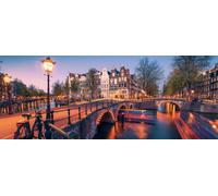 Ravensburger 12000446 - Evening in Amsterdam - 1000 pieces jigsaw puzzle - Puzzle for adults and kids age 14 years up, jigsaw puzzle Amsterdam
