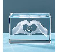 ERWEI Gifts for Mum Crystal Gifts for Mothers Day Glass Figurines for Mum Mummy Mam Mothers Day Presents Birthday Gifts for Mum from Daughter or Son