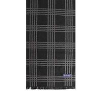 Erwin & Morris Black & Grey Check Scarf Supplied In A Gift Box