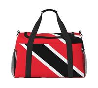 Erwqavc Flag of Trinidad and Tobago Print Duffle Bag for Travel,Shoulder Weekender Overnight Handbag, Sports Tote Gym Bag for Men Women