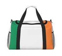 Erwqavc Irish flag Print Duffle Bag for Travel,Shoulder Weekender Overnight Handbag, Sports Tote Gym Bag for Men Women