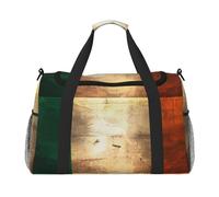 Erwqavc Retro Irish flag Print Duffle Bag for Travel,Shoulder Weekender Overnight Handbag, Sports Tote Gym Bag for Men Women