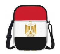Erwqavc Small Crossbody Zip Bag, Egyptian flag Print Stylish Sling Purses, Adjustable Shoulder Strap Bag, for Women Men