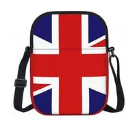 Erwqavc Small Crossbody Zip Bag, UK Flag Print Stylish Sling Purses, Adjustable Shoulder Strap Bag, for Women Men