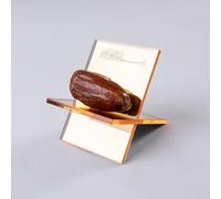 ErYa Date Plate Date Stand Date Holder Made of High-Quality Plexi, Elegant Storage and Display of Dates, Ideal for Kitchen, Ramadan, Bismillahirrahmanirrahim (9, Gold)