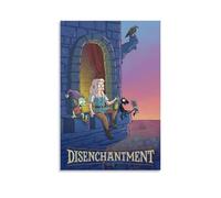 ERYAWIEH Disenchantment TV Series(1) Poster Wall Art Canvas Aesthetic Cover Poster Modern Art Painting for Living Room 08x12inch(20x30cm) Unframe-style
