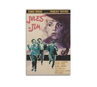 ERYAWIEH Jules Et Jim Poster Wall Art Canvas Aesthetic Cover Poster Modern Art Painting for Living Room 08x12inch(20x30cm) Unframe-style