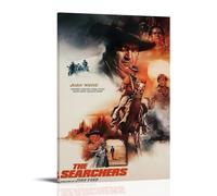 ERYAWIEH The Searchers 1956 Poster Wall Art Canvas Aesthetic Cover Poster Modern Art Painting for Living Room 12x18inch(30x45cm) Frame-style-11
