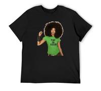 Erykah Badu Pimp The System Baduizm Mama's Soul Music R&B Mens T-Shirt Unisex Graphic Black Tee Shirt XXL