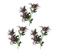 Eryngium Flowers, Artificial Thistle Flowers, Artificial Thistle Flower Bouquet Fake Eryngium Foetidum Simulation Sea Holly for Wedding Bouquet Centerpiece Home Wedding Window Decor(Purple)