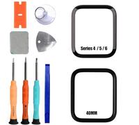 ERYNK For Apple Watch Series 4 & 5 & 6 40 mm Display Glass Front Glass Repair Replacement Set [with OCA Adhesive] [No LCD Screen] with Tool Kit