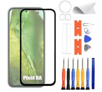 ERYNK For Google Pixel 8A Display Glass Front Glass Repair Replacement Set [with OCA Adhesive] [No LCD Screen] 6.1 Inch with Tool Kit