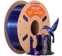 ERYONE High Speed Filament Silk Tricolor PLA 1.75mm +/- 0.03mm, Rapid PLA Filament, 3D Printing Filament, 30-500mm/s Hyper Speed Filament, 1kg (2.2LBS)/Spool, Blue Purple Black