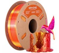 ERYONE High Speed Filament Silk Tricolor PLA 1.75mm +/- 0.03mm, Rapid PLA Filament, 3D Printing Filament, 30-500mm/s Hyper Speed Filament, 1kg (2.2LBS)/Spool, Red Gold Purple