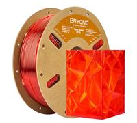 ERYONE High Speed PETG Filament 1.75mm +/- 0.03mm, Rapid PETG Filament, 3D Printing Filament, 30-600mm/s Hyper Speed PETG Filament, 1kg (2.2LBS)/Spool, Transparent Red