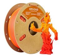 ERYONE Matte PLA Filament 1.75mm, +/-0.03mm, 1kg (2.2lbs)/Spool, Multicoloured, Gradient Maple Leaf (Red&Yellow)
