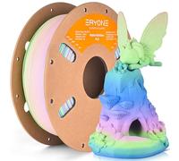 ERYONE Matte PLA Filament 1.75mm, +/-0.03mm, 1kg (2.2lbs)/Spool, Multicoloured Rainbow Watercolor