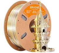 Eryone Silk Dual-Color PLA Filament 1.75mm, 3D Printer Filament PLA, Dimensional Accuracy +/- 0.03mm, 1KG Spool, Silk Gold&Silver